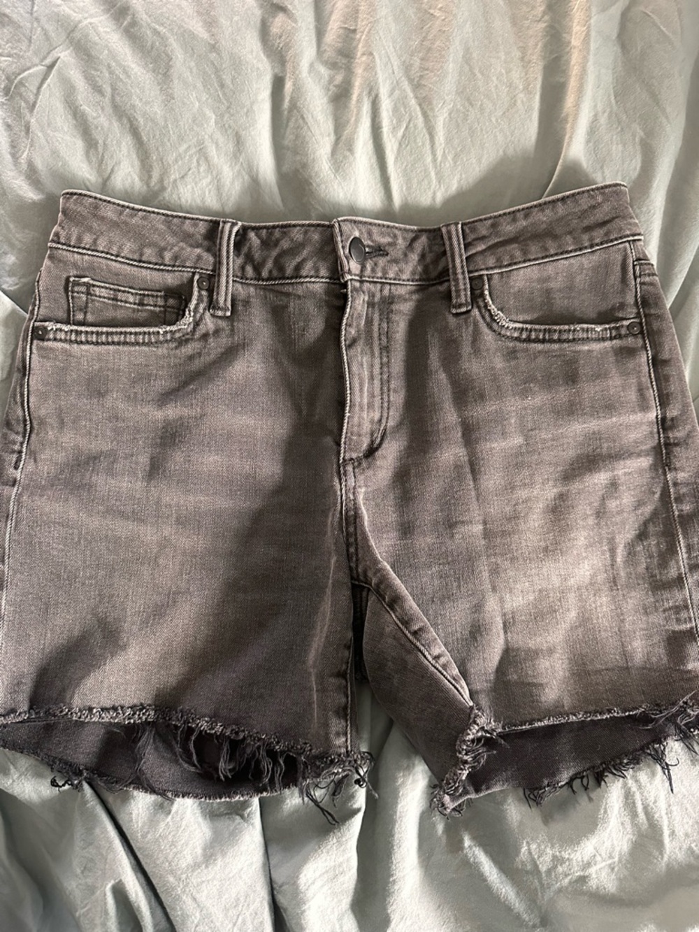 Joe’s Washed Black Frayed Hem Women's Denim Shorts size 27